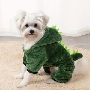 Green Dinosaur Dog Costume